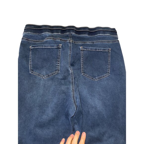 Soho New York & Company High Waist Pull-On Denim Leggings Large Jeggings‎ Jeans - Picture 2 of 7